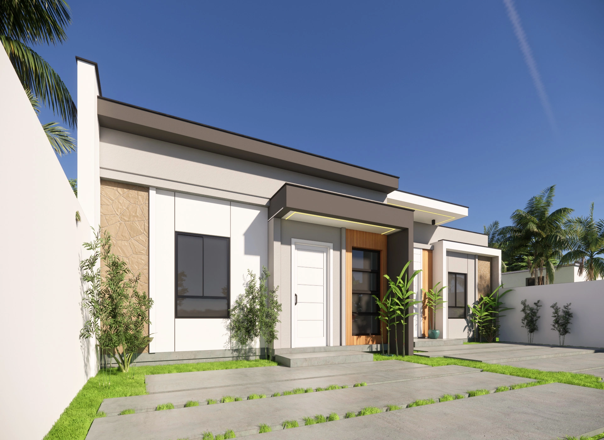 Projeto arquitetônico geminados de edifício multifamiliar